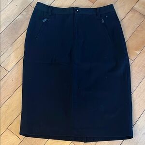 Ralph Lauren Black Knee-Length Pencil Skirt Work